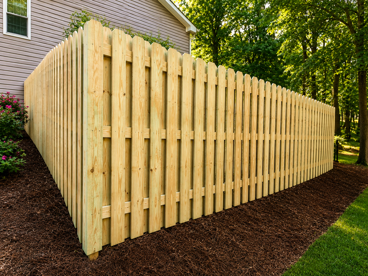 Shadow box fencing